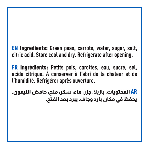 Green Peas & Carrots